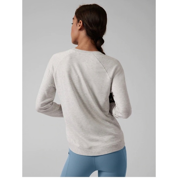 Athleta Mindset Crew Sweatshirt in Super Soft Heather Gray - Picture 3 of 16